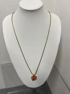 シャネル ネックレス 四葉 クローバー ココマーク ピンク 花 ゴールド