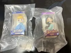 Disney Qposket シンデレラ & ジャスミン フィギュア 2体セット