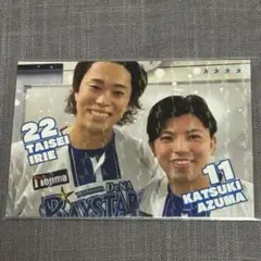 横浜DeNAベイスターズ リアル化カード 勝利のシール　東克樹　入江大生