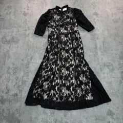 【美品】　ミッシュマッシュ ワンピース　黒　ブラック　レース　y2k