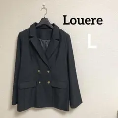 【未使用】Louere ゴールドボタンジャケット　L チャコール