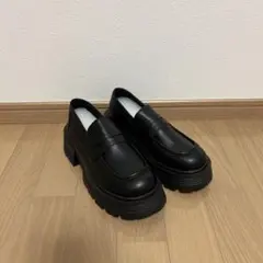 厚底ローファー 革靴