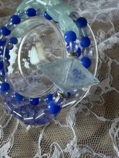 ☆ハンドメイド☆ブレスレット ブルー系
