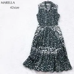 美品✨着丈122✨マックスマーラ ストライプ ストライプ ワンピース 42