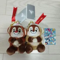 ディズニーストア　25周年　チップとデール　フィギュア　高さ約30cm Disney STORE チップ&デール 首振り人形 フィギュア JAPAN 25周年