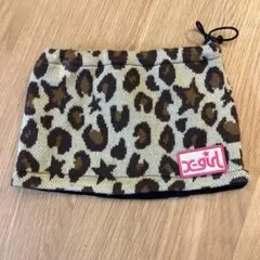 エックスガールステージス　x-girl ヒョウ柄　ネックウォーマー