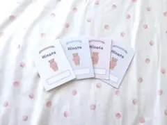 お名前入り♡オーダーメイドお薬手帳カバー（くまワンカット）