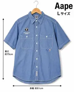 AAPE BY A BATHING APE デニムシャツ Lサイズのサムネイル