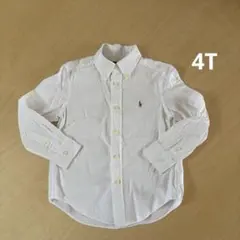 ラルフローレン　ボタンダウン　ホワイト　4T