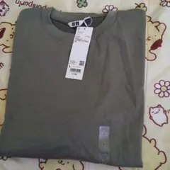 UNIQLO エアリズムコットン Tシャツ L 53グリーン