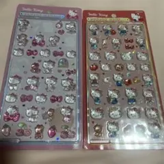 【正規品】ボンボンドロップシールミニ サンリオ キティ ピンク 赤 2種類