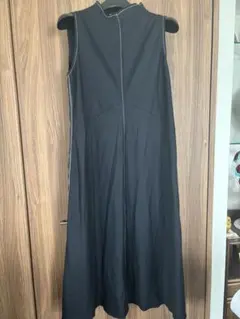 ZARA ブラック ノースリーブ ロングワンピース