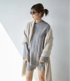 極美品 プラージュles Tendre donegal カシミヤ混 プルオーバーのサムネイル