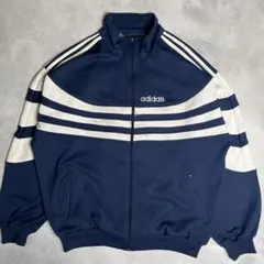 希少☆90s adidasアディダス トラックジャケット ネイビー ジャージ