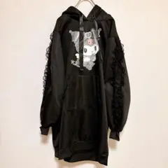 ドンキホーテ クロミちゃん コラボ ロングパーカー ワンピース 黒 L