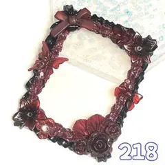 【218】ホイップデコ トレカケース 硬質ケース トレカデコ 赤 黒