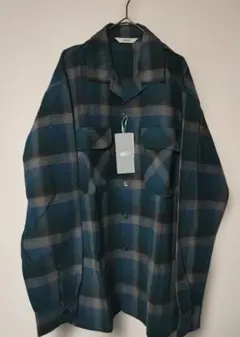 【新品】BEAMS オンブレチェック ルーズフィット シャツ Sサイズ