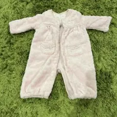 ピンク フリースロンパース 50-70cm