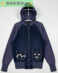 EVISU YAMANE ジップフーディー パーカー EVISU◇ジップパーカー/38/ポリエステル/CRM/YAMANE// : セカンド