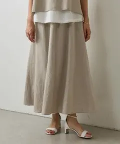 24SS ビアズリー レースポンチョブラウス リネンニットベストセット
