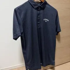 【夏シーズンに向けて】Callaway ポロシャツ Lサイズ ダークブルー