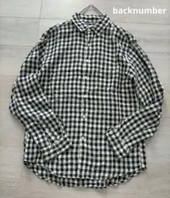 backnumber ギンガムチェック リネン シャツ