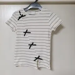 【未使用】ZARA KIDS ボーダーリボンTシャツ 156cm表示のサムネイル