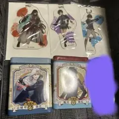 活劇　刀剣乱舞　とうらぶ　ビニールチャーム　キーホルダー　缶バッジ　お菓子缶