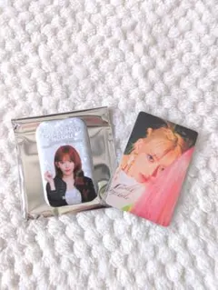 ＋LE SSERAFIM EASY CRAZY HOT フォト缶バッジ サクラ＋