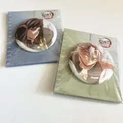 鬼滅の刃　無限城編　描き下ろしイラスト　飾れる缶バッジ　冨岡義勇　不死川実弥