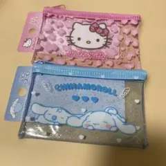 サンリオ　ラメポーチ ハローキティ　シナモロール