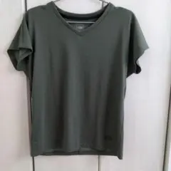 THE NORTH FACE Vネック 半袖Tシャツ カーキのサムネイル