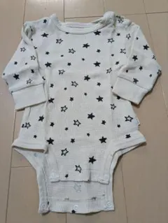 petit main 星柄 ワッフル生地 80サイズ