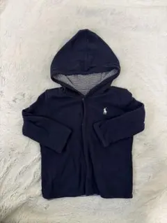 ポロ・ラルフローレン ベビー リバーシブルパーカー ネイビーストライプ　80