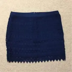 【Forever21】レース編みスカート(ネイビー)