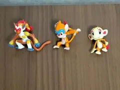モンコレ 3体セット ゴウカザル、モウカザル、ヒコザル ポケモン フィギュア