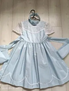 Petite Mild 水色レースドレス 130cm