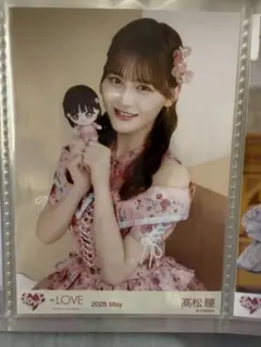 イコラブ 髙松瞳 ぬいぐるみマスコット 生写真 直筆 チュウ イコラブ 髙松瞳 ぬいぐるみマスコット 生写真 直筆 チュウ