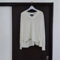 MARIED'OR アイボリー Vネック ニット
