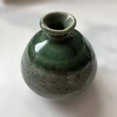 たち吉 緑色 球形花瓶