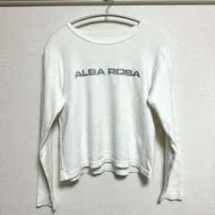 ALBA ROSA 長袖　白　ロンT