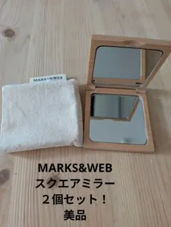 MARKS&WEB 木製ミラー 2個セットのサムネイル