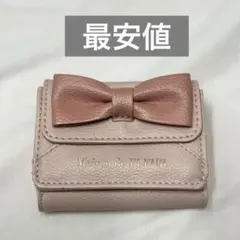 メゾンドフルール Maison de FLEUR カードケース　財布　ピンク