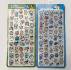 韓国限定 ドラえもん 3Dクリスタルステッカー 2枚セット ボンドロ風シール