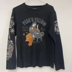 Peaked Yellow ピークドイエロー ロンT シャツ 和柄 y2k00sのサムネイル