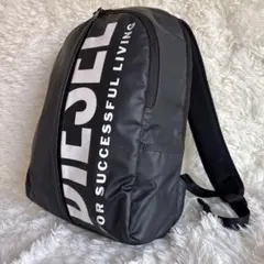 DIESEL ディーゼル BOLDER バックパック リュック 黒 ビック ロゴのサムネイル