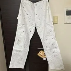 Dickies ペンキ グランジ ペインター ワークパンツ オフホワイト