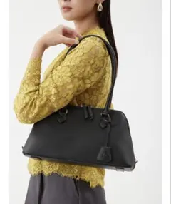 新品 ミラオーウェン ボストンショルダーバッグ ブラック