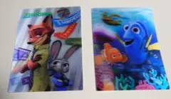 ズートピア・ファインディング・ニモ ホログラムカード 2枚セット