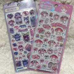 【正規品】日本未発売！　マイメロ　クロミ　ボンボンドロップシール　2枚セット
